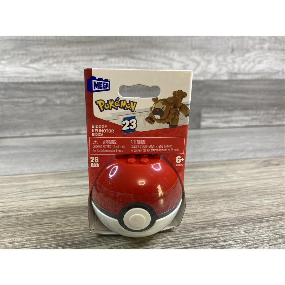 MEGA Pokemon Pokeball Set S23 - Bidoof in Ball 26 Pieces JCT23 NIP